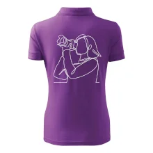 Fotografka stojaca jedným ťahom