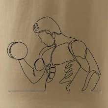 Fitness muž jedným ťahom Fitness muž jedným ťahom