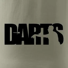 Darts - nápis so šípkarom