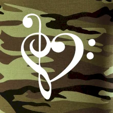 Husľový kľúč srdce