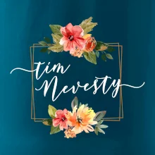 Tím nevesty štvorec oranžový