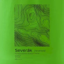 Severák - vrstevnice v obdĺžniku