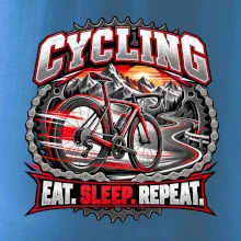 Bicykel medzi horami eat sleep repeat