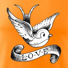 Love holubica - kreslená