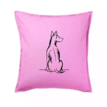 Pes kreslený zozadu