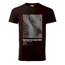 Gerlachovský štít - vrstevnice v obdĺžniku