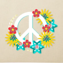 Peace symbol abstraktný