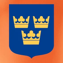 Švédsky znak tri korunky na prsník