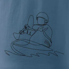 Kajak na vode jedným ťahom