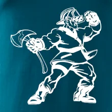 Hasič stojaci - nápis hasiči - Veľký nápis na chrbte