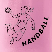 Handball nápis šikmo
