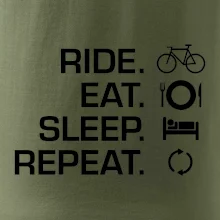 Ride Eat Sleep Repeat bicykel