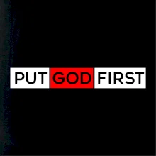 Put God first obdĺžnik Put God first obdĺžnik