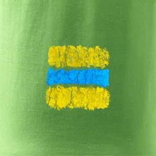 Turistická Cyklo značka - žlto modrá