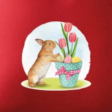 Veľkonočný zajačik tulipány Veľkonočný zajačik tulipány