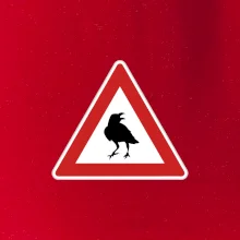 Dopravná značka - Pozor havran