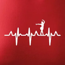 EKG tanečnice salsy