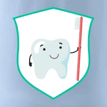 Zúbok na prsníku - zubná kefka