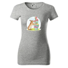 Veľkonočný zajačik tulipány