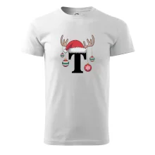 Vianočné rodinné tričká - písmeno a čiapka