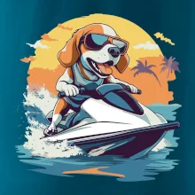 Bígel na vodnom skútri