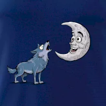 Parové tričko - Vlk a mesiac