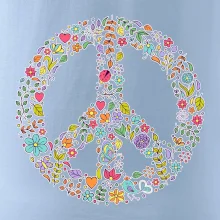 Peace symbol lístočky