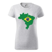 Brazília vlajka v mape