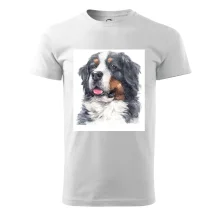 Bernský salašnícky pes -  hlava vodová farba