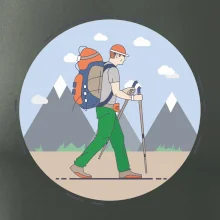 Farebný párový motív na hory