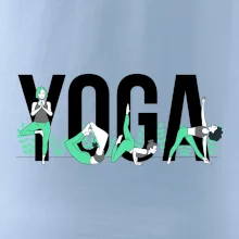 Yoga nápis farebný