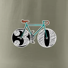 Narodeniny 30 rokov na bicykli