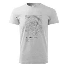 Trosky - vrstevnice v obdĺžniku