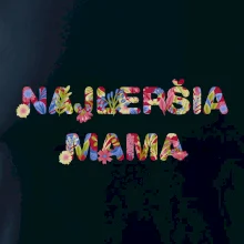 Kvetinový nápis - Najlepšia mama