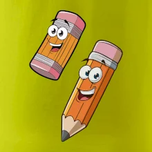 Parové tričko - Ceruzka a guma