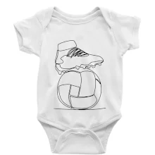 Futbalová lopta kopačka jedným ťahom Futbalová lopta kopačka jedným ťahom