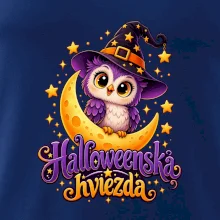 Halloweenska hviezda - sovička na mesiaci