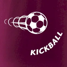 Kickball nápis šikmo