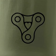 Cyklo srdce reťaz trojuholník