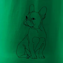 Francúzsky buldoček čierna kresba