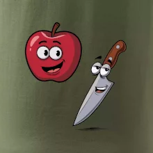 Parové tričko - Jablko a nôž