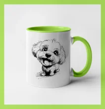 Čiernobiela karikatúra Bišónik