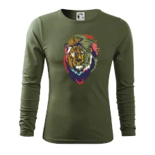 Hlava leva kreslená jednoduchá