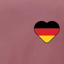 Germany love prso - Nemecká vlajka