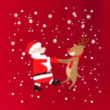 Tancujúci Santa a sob