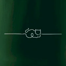 Mačka linka kreslená Mačka linka kreslená