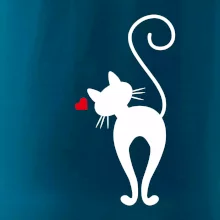 Zamilovaná mačka zozadu Zamilovaná mačka zozadu