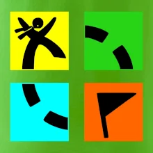 Geocaching logo farebné
