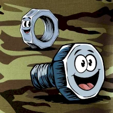 Parové tričko - Skrutka a matka