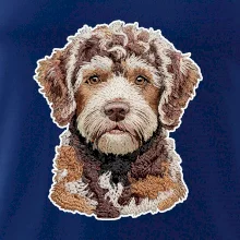 Lagotto romagnolo vyšívaná hlava Lagotto romagnolo vyšívaná hlava